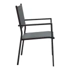 Garden dining room Nares-Moly set 7pcs pakoworld aluminum anthracite-textilene gray