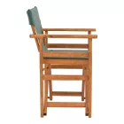 Kompa pakoworld director's chair, solid beech wood, walnut - Nexus green fabric