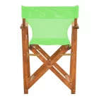 Kompa pakoworld director's chair walnut  solid beech wood and green fabric