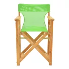 Kompa pakoworld director's chair natural color solid beech wood and green fabric