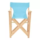 Kompa pakoworld director's chair  inpainted wood color solid beech wood and turqoise fabric