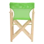 Kompa pakoworld director's chair  inpainted wood color solid beech wood and green fabric