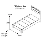 Student bedroom furniture package Coziness pakoworld set of 3pcs