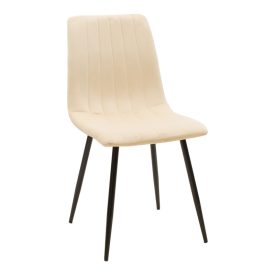   Dining table Balou-Noor pakoworld set of 5 MDF black-beige D120x73cm