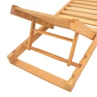 DeDeckchair Specta pakoworld solid beech wood in natural color 60x190x50cm