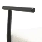 Vindor pakoworld armchair cream fabric with black metal leg 65x68.5x79.5cm