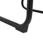 Vindor pakoworld armchair cream fabric with black metal leg 65x68.5x79.5cm