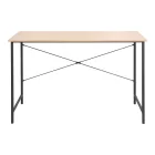 Work desk Senzia pakoworld in natural color with black metal 120x60x75cm