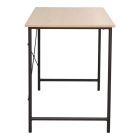 Work desk Senzia pakoworld in natural color with black metal 120x60x75cm