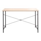 Work desk Senzia pakoworld in natural color with black metal 120x60x75cm