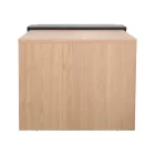 Coffee table Cozeto pakoworld in natural color and marble look 100x53x41.5cm