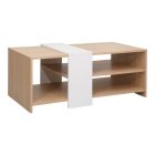 Coffee table Cozeto pakoworld in natural-white color 100x53x41.5cm