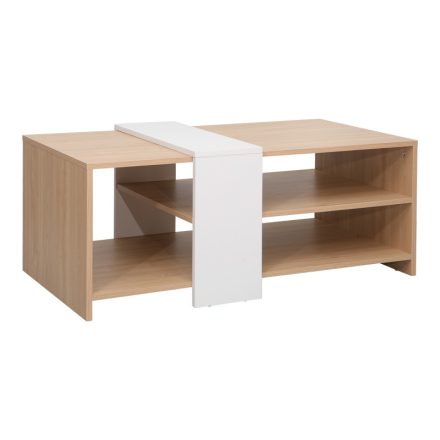 Coffee table Cozeto pakoworld in natural-white color 100x53x41.5cm