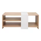 Coffee table Cozeto pakoworld in natural-white color 100x53x41.5cm