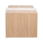 Coffee table Cozeto pakoworld in natural-white color 100x53x41.5cm