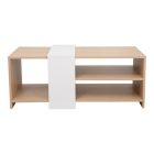 Coffee table Cozeto pakoworld in natural-white color 100x53x41.5cm