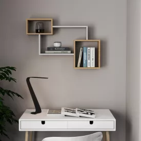  Wall shelf Beldra pakoworld in natural-white color 84x15x57.8cm