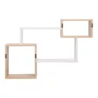 Wall shelf Beldra pakoworld in natural-white color 84x15x57.8cm