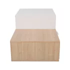 Coffee table Vople pakoworld in natural-white color 90x50x40cm