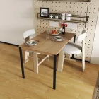 Faragio pakoworld metal table in natural - black shade 120x75x75cm