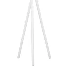 Coat Stand Sigar pakoworld metal-wood in white-natural color 49x51x187cm