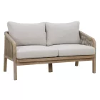 Malibu garden lounge pakoworld solid acacia wood-beige fabric