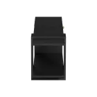 Standi pakoworld TV cabinet in black-black marble shade 120x25x36.8cm