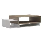Dekost pakoworld coffee table in sonoma-white shade 105x50x32cm