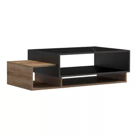   Dekost pakoworld coffee table in oak-black marble shade 105x50x32cm
