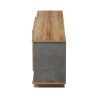 Zafore pakoworld tv unit in oak-grey marble look 180x33x50cm