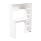 Janson pakoworld desk with bookcase in white 113.2x40x141.8cm