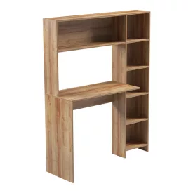   Janson pakoworld desk with bookcase in oak shade 113.2x40x141.8cm
