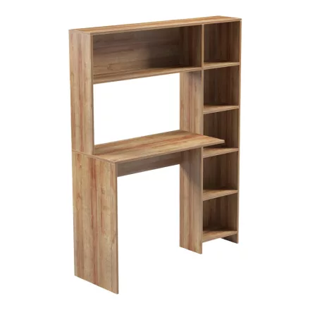 Janson pakoworld desk with bookcase in oak shade 113.2x40x141.8cm