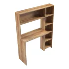 Janson pakoworld desk with bookcase in oak shade 113.2x40x141.8cm