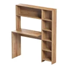 Janson pakoworld desk with bookcase in oak shade 113.2x40x141.8cm