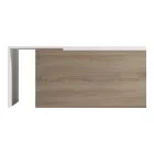Extera pakoworld extendable coffee table in white-sonoma shade 100-160x50x45cm