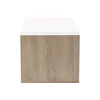 Extera pakoworld extendable coffee table in white-sonoma shade 100-160x50x45cm