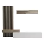 Litende pakoworld living room set in white-sonoma shade 249.4x42.2x199.5cm