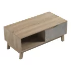 Judas pakoworld coffee table in beige marble-sonoma shade 90x45x38.5cm