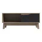 Judas pakoworld coffee table in black marble-sonoma shade 90x45x38.5cm