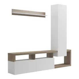   Leganto pakoworld living room set in sonoma and white color 220.5x35x197.5cm