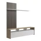 Delfina pakoworld living room set in sonoma and white color 190x40x199.5cm