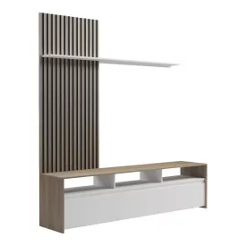   Delfina pakoworld living room set in sonoma and white color 190x40x199.5cm