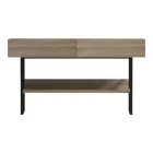 Console table Vien pakoworld in sonoma-black color 139x43x75.5cm
