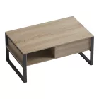 Coffee table Bendon pakoworld in sonoma-black color 100x60x44.5cm