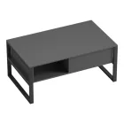 Coffee table Bendon pakoworld in anthracite-black color 100x60x44.5cm