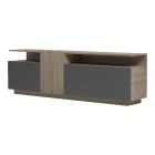 Tv stand Vendora pakoworld in sonoma-anthracite color 150x29.5x46.3cm