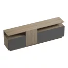 Tv stand Vendora pakoworld in sonoma-anthracite color 150x29.5x46.3cm