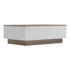   Coffee table Winey pakoworld in sonoma-white color 90x60x31.5cm