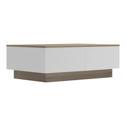 Coffee table Winey pakoworld in sonoma-white color 90x60x31.5cm